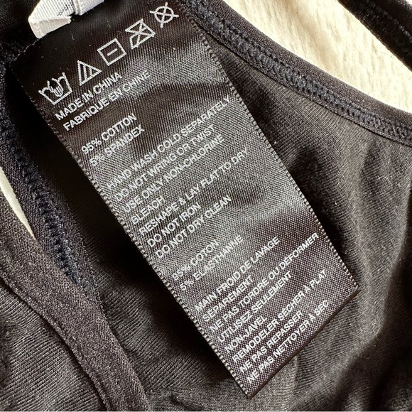 Out From Under Urban Outfitters Black Cotton Bralette XS - Picture 6 of 6